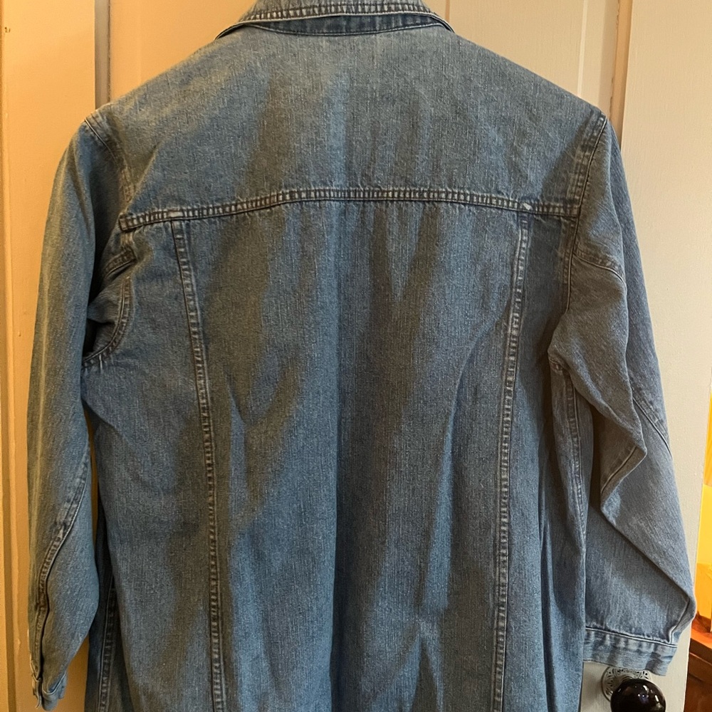 Classic 80’s Venezia Chambray Vintage Blue Denim Jacket - Picture 6 of 8